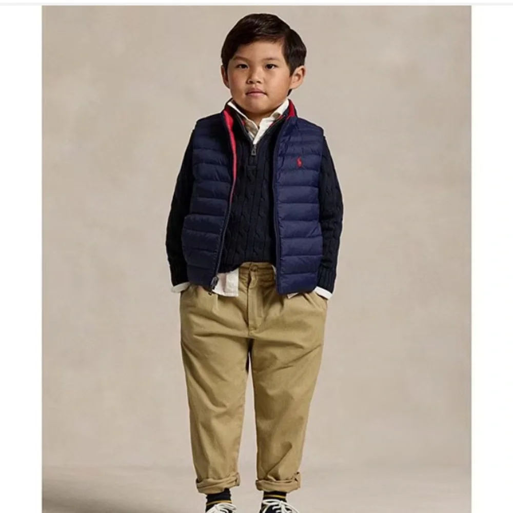 New: Polo Ralph Lauren Reversible Down Puffer Vest. Size 2